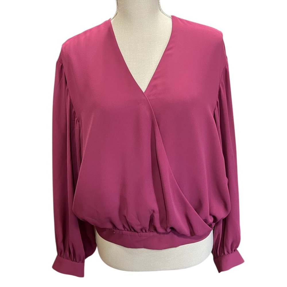 SCOTCH & SODA Drapey Wrap Top in Orchid Pink NEW Size Small